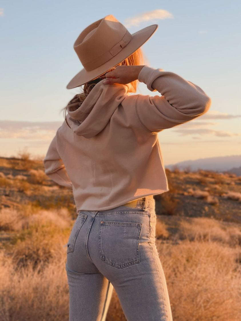 168 DARBY Crop Hoodie