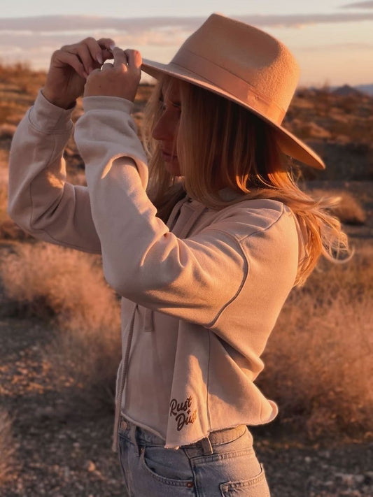 168 DARBY Crop Hoodie