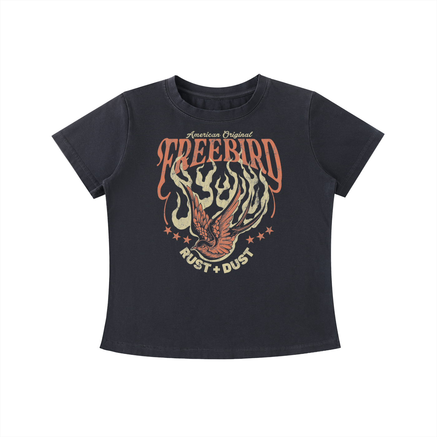 FREE BIRD  302 Vintage Wash T-shirt